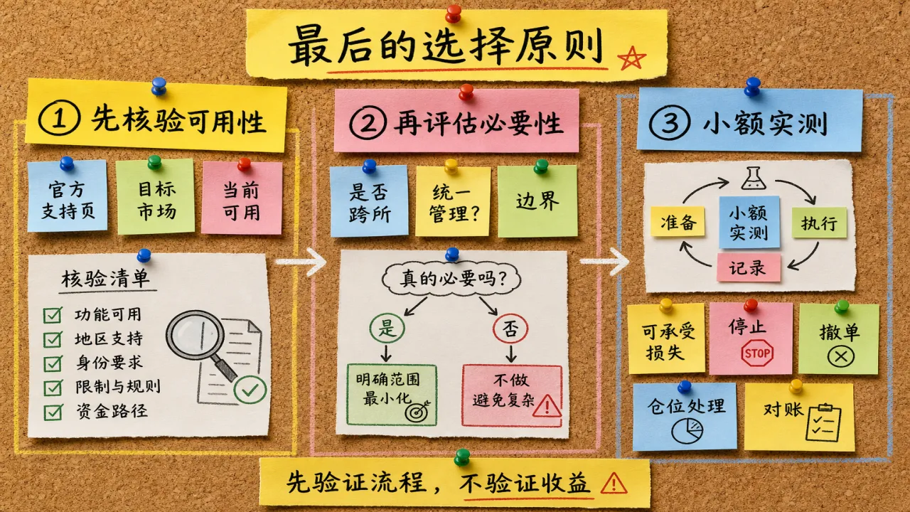 最后的选择原则的流程与风险要点示意