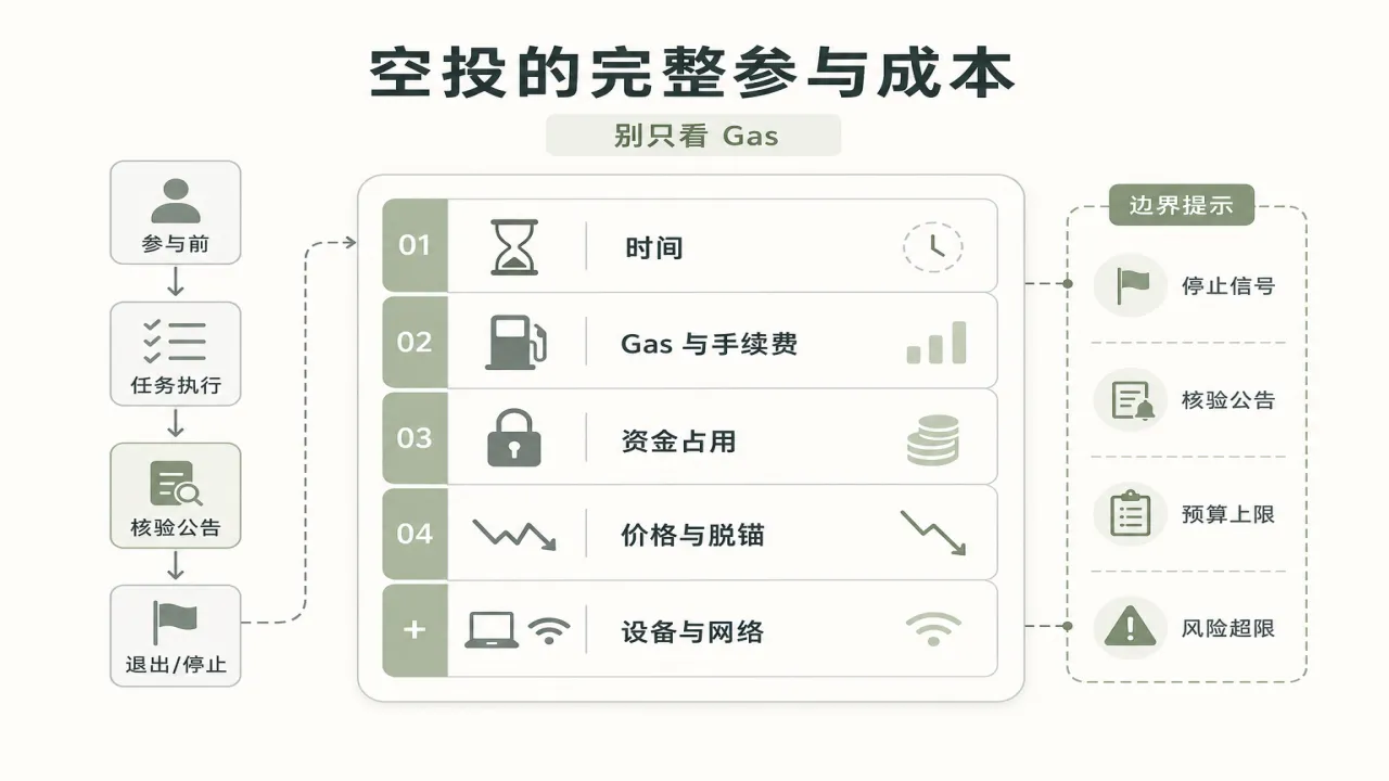 空投的完整参与成本怎么算的流程与风险要点示意