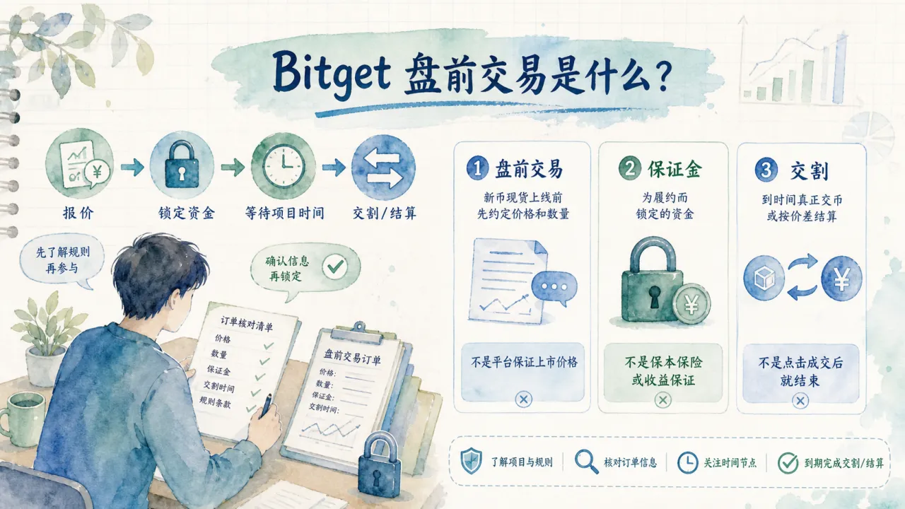 Bitget 盘前交易是什么的流程与风险要点示意