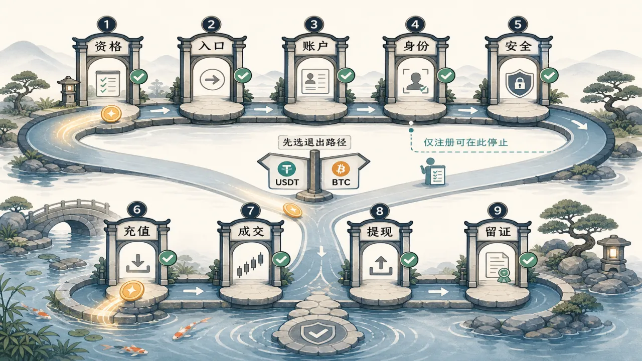 Bitget 注册教程 应该按什么顺序完成的流程与风险要点示意