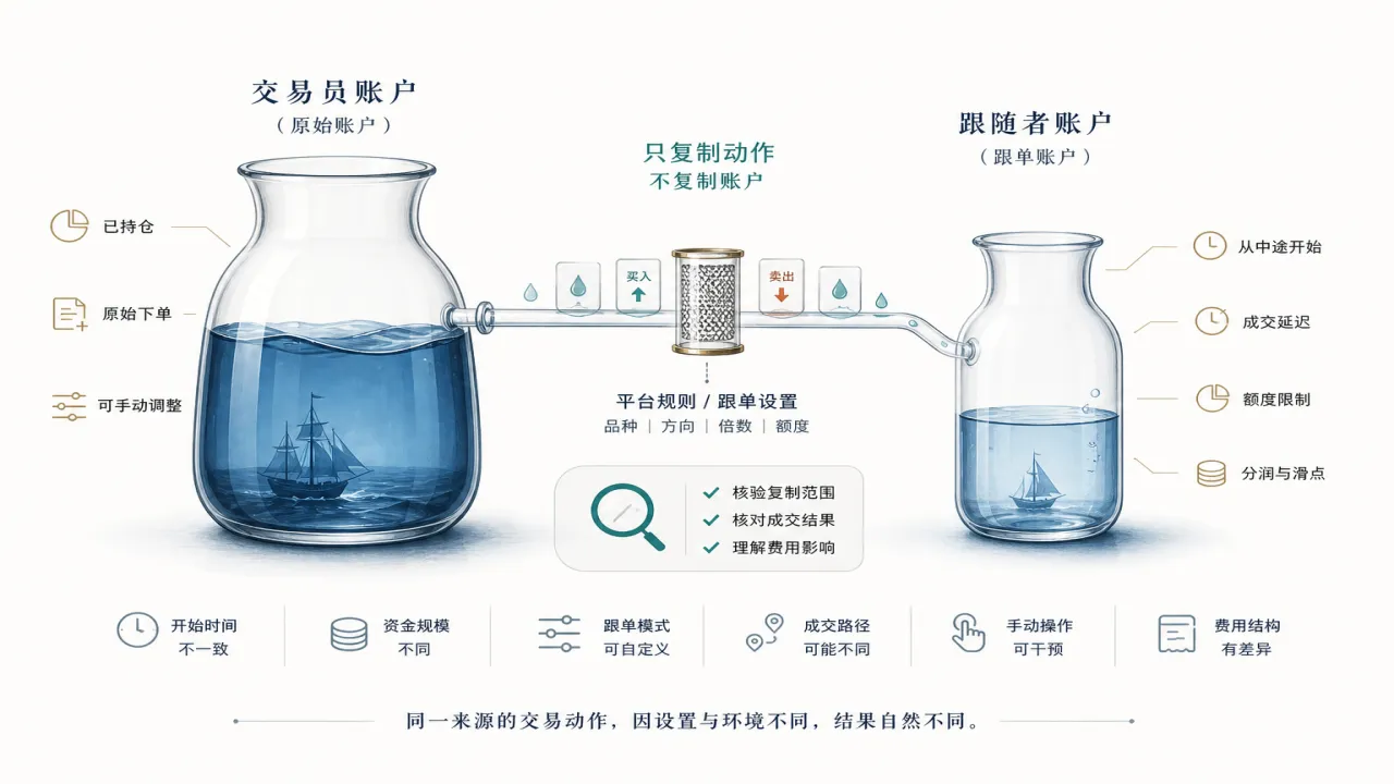 跟单交易到底把什么复制到了你的账户的流程与风险要点示意