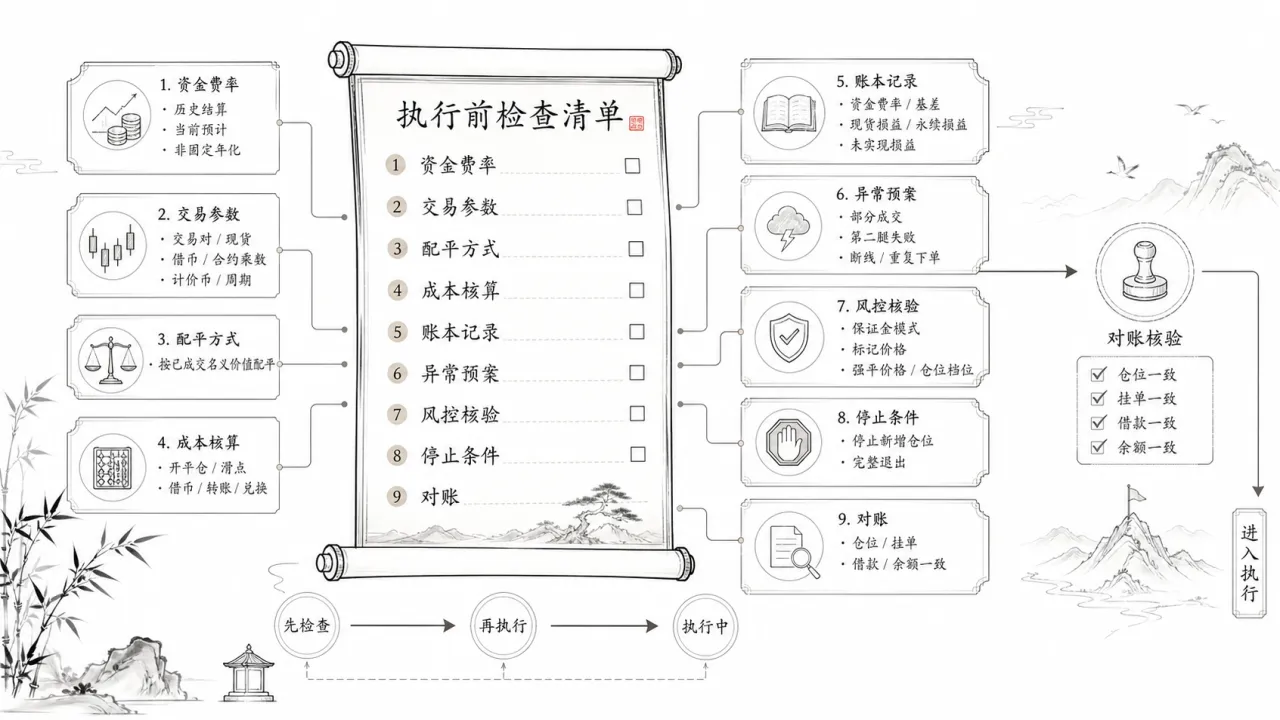 执行前检查清单的流程与风险要点示意