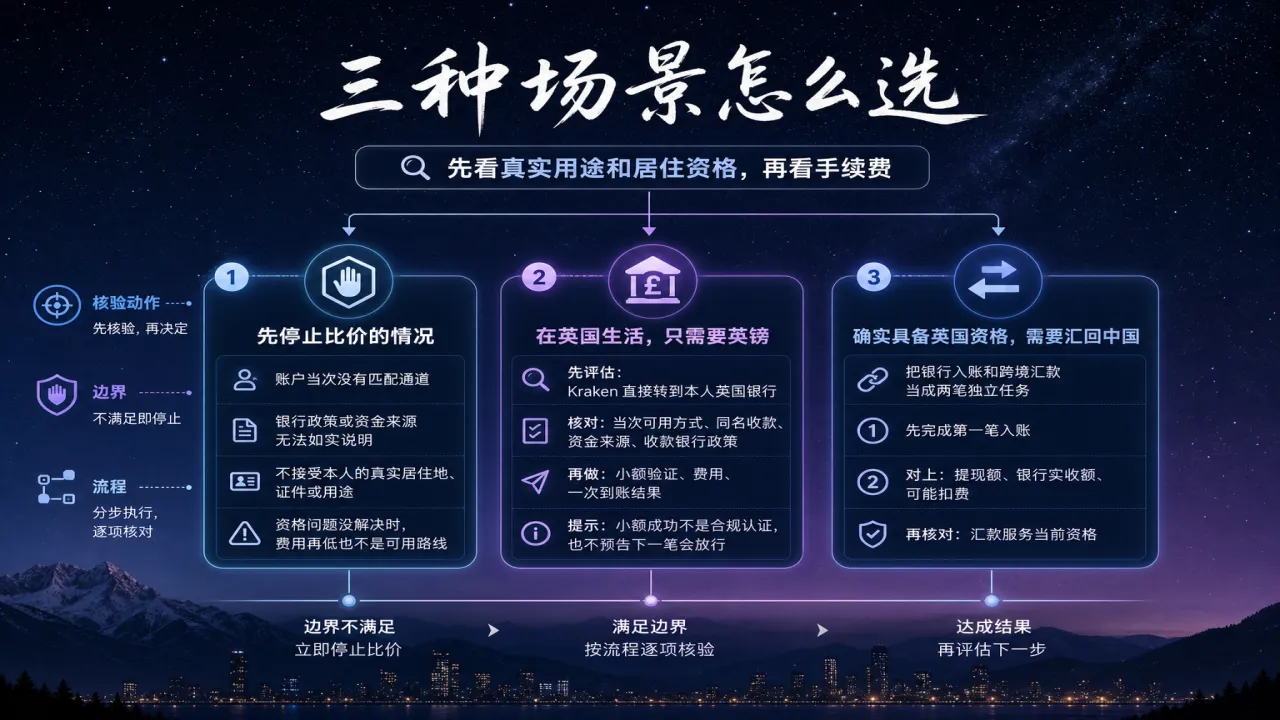 三种场景怎么选的流程与风险要点示意