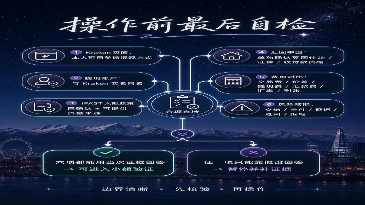 操作前最后自检的流程与风险要点示意