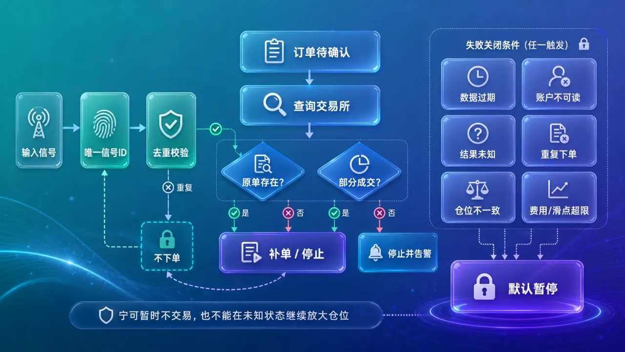 自动执行要有哪些状态和防重复机制的流程与风险要点示意